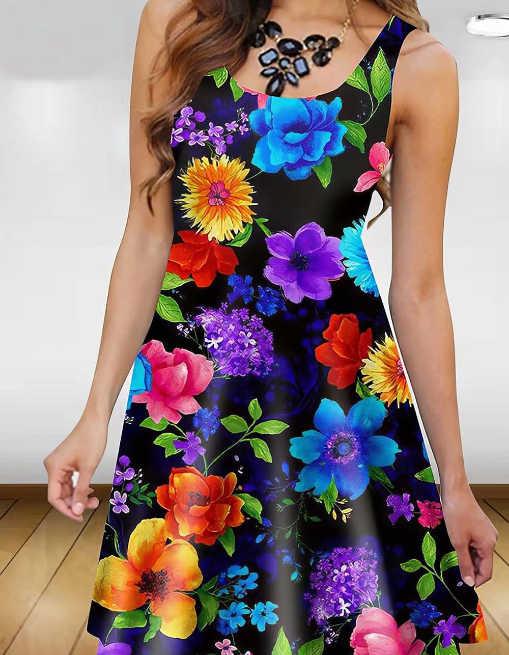 Robe Fleurie Multicolore – Flora